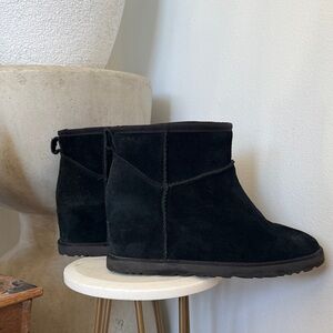 UGG Black Suede Winter Boots